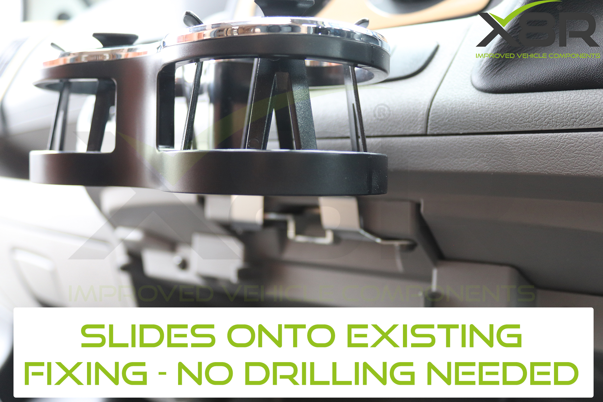 cupholder no drilling screwing sticky pads
